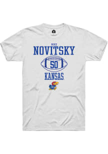 Mike Novitsky  Kansas Jayhawks White Rally NIL Sport Icon Short Sleeve T Shirt