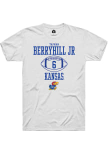 Taiwan Berryhill Jr  Kansas Jayhawks White Rally NIL Sport Icon Short Sleeve T Shirt