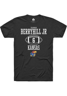 Taiwan Berryhill Jr  Kansas Jayhawks Black Rally NIL Sport Icon Short Sleeve T Shirt