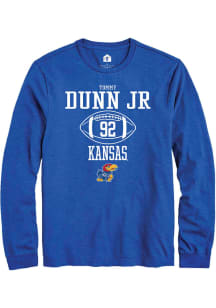 Tommy Dunn Jr.  Kansas Jayhawks Blue Rally NIL Sport Icon Long Sleeve T Shirt