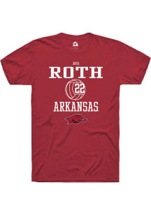 Ava Roth  Arkansas Razorbacks Red Rally NIL Sport Icon Short Sleeve T Shirt