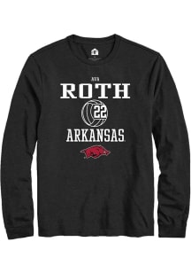 Ava Roth  Arkansas Razorbacks Black Rally NIL Sport Icon Long Sleeve T Shirt