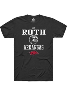 Ava Roth  Arkansas Razorbacks Black Rally NIL Sport Icon Short Sleeve T Shirt