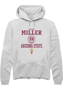 Mallory Miller  Rally Arizona State Sun Devils Mens White NIL Sport Icon Long Sleeve Hoodie