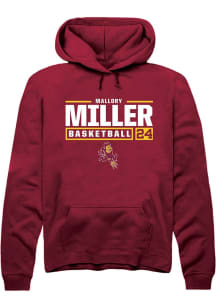 Mallory Miller  Rally Arizona State Sun Devils Mens Maroon NIL Stacked Box Long Sleeve Hoodie