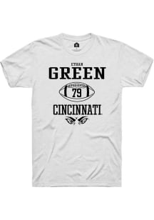 Ethan Green  Cincinnati Bearcats White Rally NIL Sport Icon Short Sleeve T Shirt