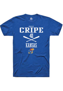 Hailey Cripe  Kansas Jayhawks Blue Rally NIL Sport Icon Short Sleeve T Shirt