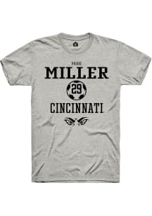 Paige Miller  Cincinnati Bearcats Ash Rally NIL Sport Icon Short Sleeve T Shirt