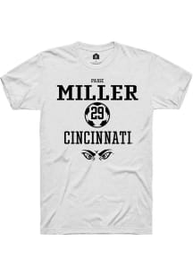 Paige Miller  Cincinnati Bearcats White Rally NIL Sport Icon Short Sleeve T Shirt