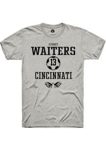 Sydney Waiters Ash Cincinnati Bearcats NIL Sport Icon Short Sleeve T Shirt