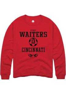 Sydney Waiters Rally Mens Red Cincinnati Bearcats NIL Sport Icon Crew Sweatshirt