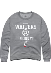 Sydney Waiters Rally Mens Graphite Cincinnati Bearcats NIL Sport Icon Crew Sweatshirt