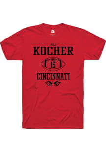 Will Kocher  Cincinnati Bearcats Red Rally NIL Sport Icon Short Sleeve T Shirt