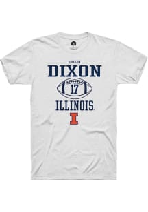 Collin Dixon White Illinois Fighting Illini NIL Sport Icon Short Sleeve T Shirt