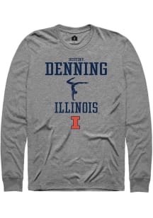 Destiny Denning Rally Mens Graphite Illinois Fighting Illini NIL Sport Icon Tee