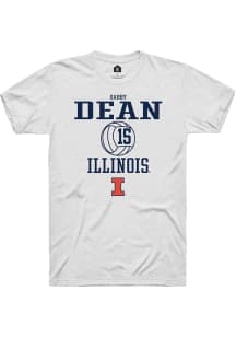 Gabby Dean White Illinois Fighting Illini NIL Sport Icon Short Sleeve T Shirt