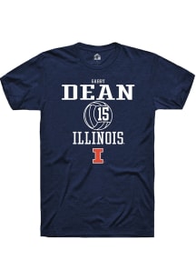 Gabby Dean Navy Blue Illinois Fighting Illini NIL Sport Icon Short Sleeve T Shirt