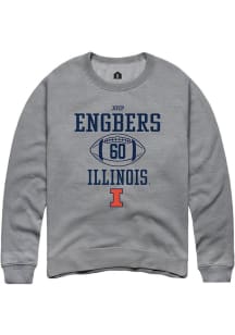 Joep Engbers Rally Mens Graphite Illinois Fighting Illini NIL Sport Icon Crew Sweatshirt