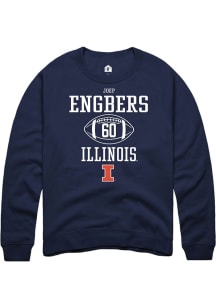 Joep Engbers Rally Mens Navy Blue Illinois Fighting Illini NIL Sport Icon Crew Sweatshirt