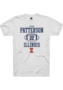 Kaleb Patterson White Illinois Fighting Illini NIL Sport Icon Short Sleeve T Shirt