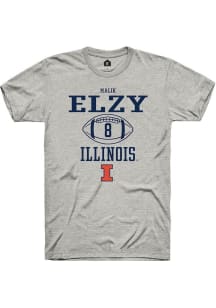 Malik Elzy Ash Illinois Fighting Illini NIL Sport Icon Short Sleeve T Shirt