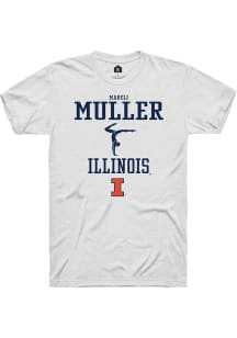 Mareli Muller White Illinois Fighting Illini NIL Sport Icon Short Sleeve T Shirt