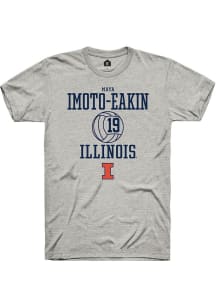 Maya Imoto-Eakin Ash Illinois Fighting Illini NIL Sport Icon Short Sleeve T Shirt