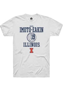 Maya Imoto-Eakin White Illinois Fighting Illini NIL Sport Icon Short Sleeve T Shirt