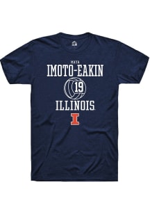 Maya Imoto-Eakin Navy Blue Illinois Fighting Illini NIL Sport Icon Short Sleeve T Shirt