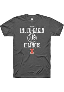 Maya Imoto-Eakin Dark Grey Illinois Fighting Illini NIL Sport Icon Short Sleeve T Shirt