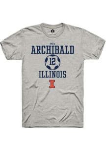 Mya Archibald Ash Illinois Fighting Illini NIL Sport Icon Short Sleeve T Shirt