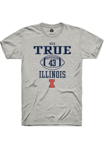 Nick True Ash Illinois Fighting Illini NIL Sport Icon Short Sleeve T Shirt