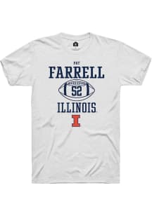 Patrick Farrell White Illinois Fighting Illini NIL Sport Icon Short Sleeve T Shirt