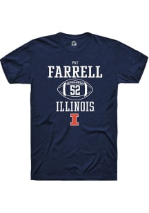 Patrick Farrell Navy Blue Illinois Fighting Illini NIL Sport Icon Short Sleeve T Shirt