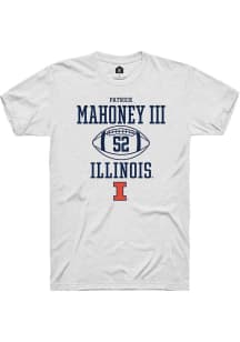 Patrick Mahoney III White Illinois Fighting Illini NIL Sport Icon Short Sleeve T Shirt