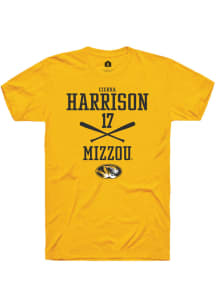 Cierra Harrison  Missouri Tigers Gold Rally NIL Sport Icon Short Sleeve T Shirt