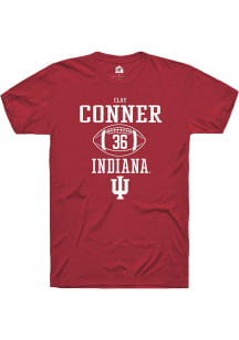 Clay Conner Red Indiana Hoosiers NIL Sport Icon Short Sleeve T Shirt