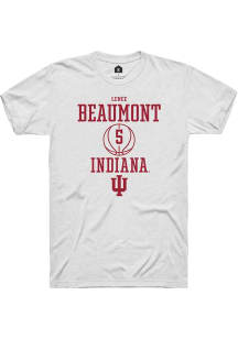 Len√©e Beaumont White Indiana Hoosiers NIL Sport Icon Short Sleeve T Shirt