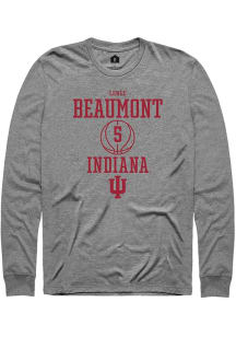 Len√©e Beaumont Rally Mens Graphite Indiana Hoosiers NIL Sport Icon Tee