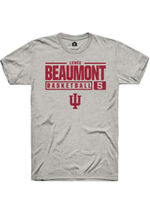 Len√©e Beaumont Ash Indiana Hoosiers NIL Stacked Box Short Sleeve T Shirt