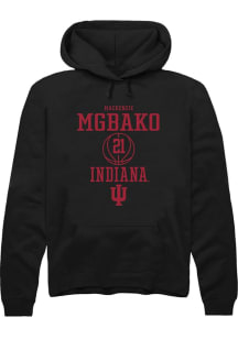 Mackenzie Mgbako Rally Mens Black Indiana Hoosiers NIL Sport Icon Hooded Sweatshirt