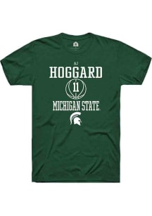 AJ Hoggard  Michigan State Spartans Green Rally NIL Sport Icon Short Sleeve T Shirt