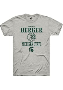 Cameron Berger Ash Michigan State Spartans NIL Sport Icon Short Sleeve T Shirt