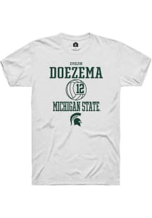 Evelyn Doezema White Michigan State Spartans NIL Sport Icon Short Sleeve T Shirt