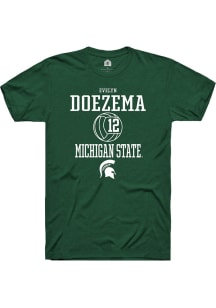 Evelyn Doezema Green Michigan State Spartans NIL Sport Icon Short Sleeve T Shirt