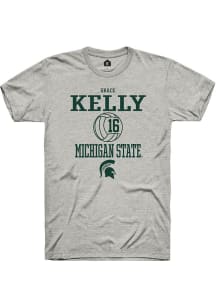 Grace Kelly Ash Michigan State Spartans NIL Sport Icon Short Sleeve T Shirt