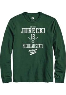 Griffin Jurecki Rally Mens Green Michigan State Spartans NIL Sport Icon Tee