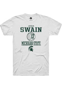 Jayhlin Swain White Michigan State Spartans NIL Sport Icon Short Sleeve T Shirt