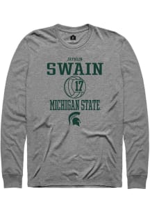 Jayhlin Swain Rally Mens Graphite Michigan State Spartans NIL Sport Icon Tee