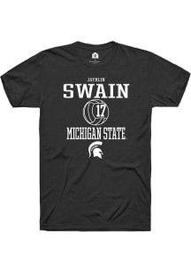 Jayhlin Swain Black Michigan State Spartans NIL Sport Icon Short Sleeve T Shirt